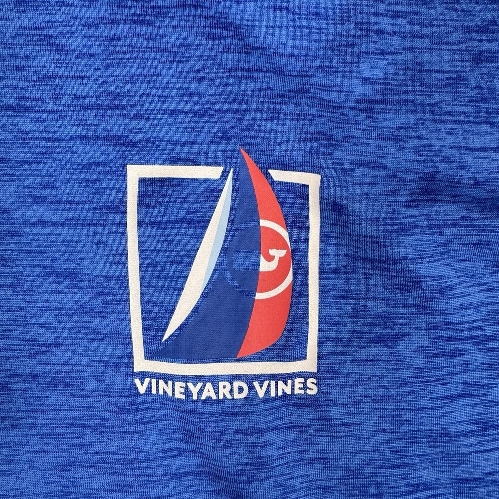 VINEYARD VINES Performance Mens Medium Blue Long Sleeve Stretch Sail - Picture 3 of 11